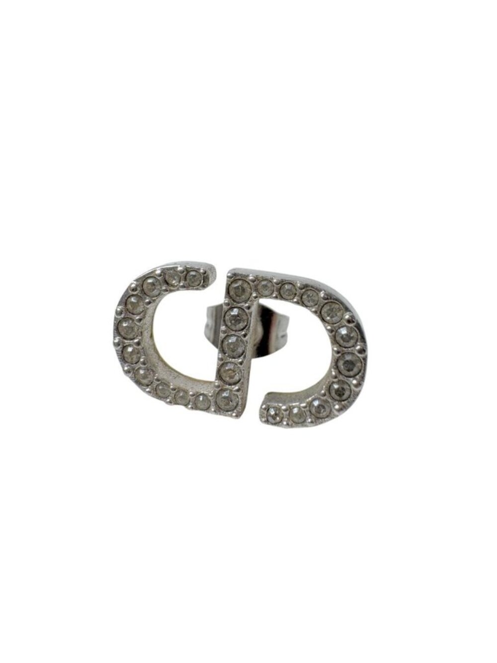 Dior Stud Single Earrings Rhinestone